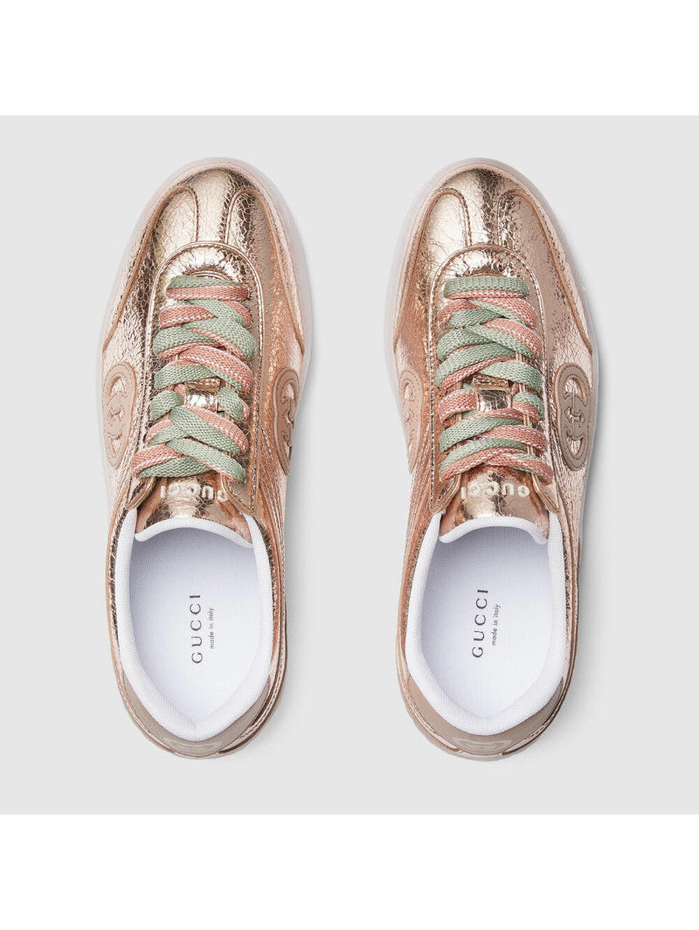 Gucci G75 Metallic Sneakers(PLEASE REQUEST YOUR SIZE BEFORE PURCHASING) - Picture 3 of 4